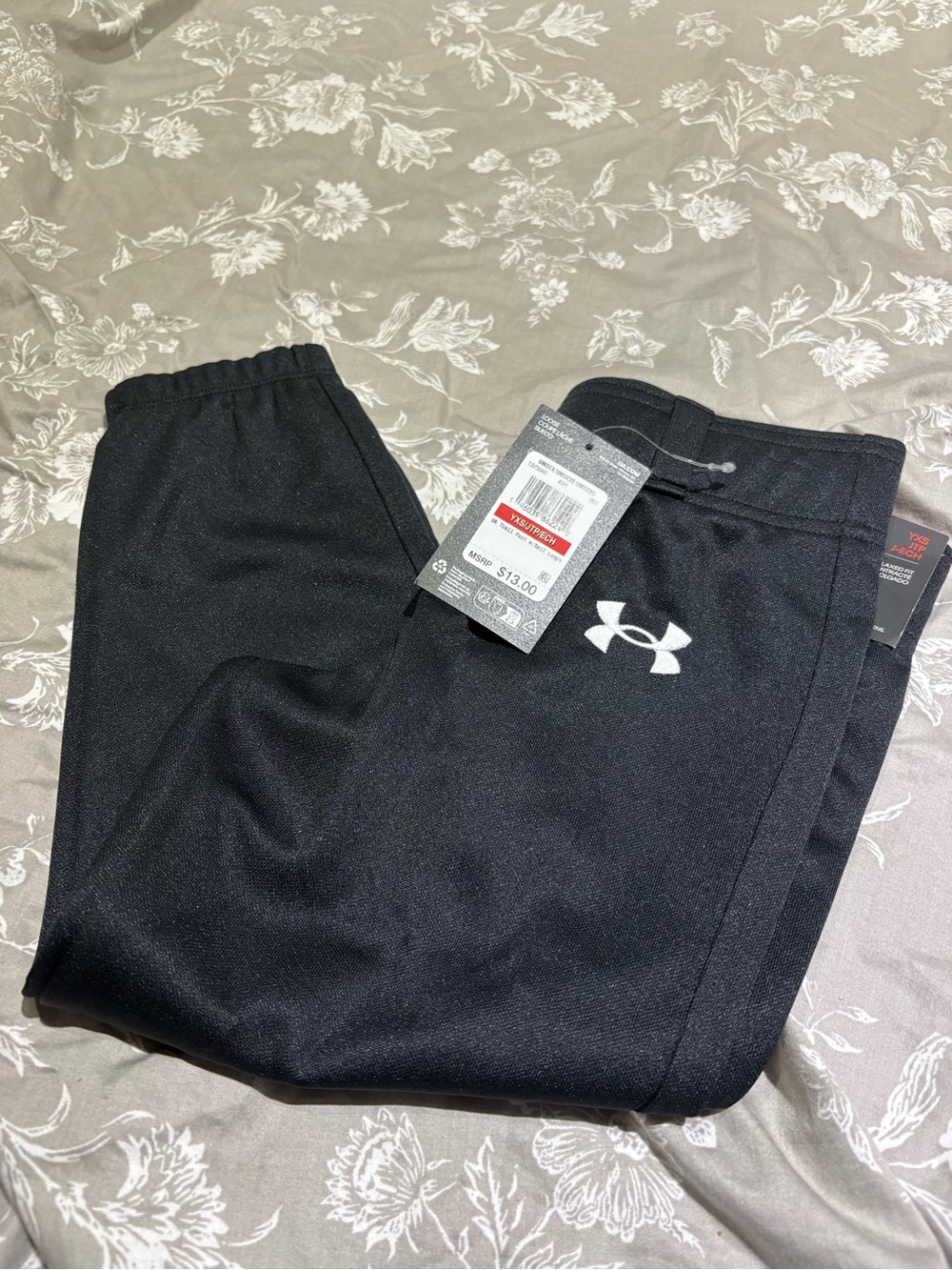 NWT Under Armour black baseball pants XS